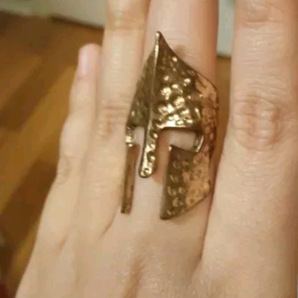 Spartan Helmet statement Ring